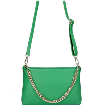 Női bőr válltáska 739 szürkésbarna Made in Italy