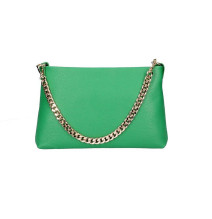 Női bőr válltáska 739 zöld Made in Italy