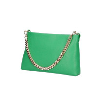 Női bőr válltáska 739 zöld Made in Italy