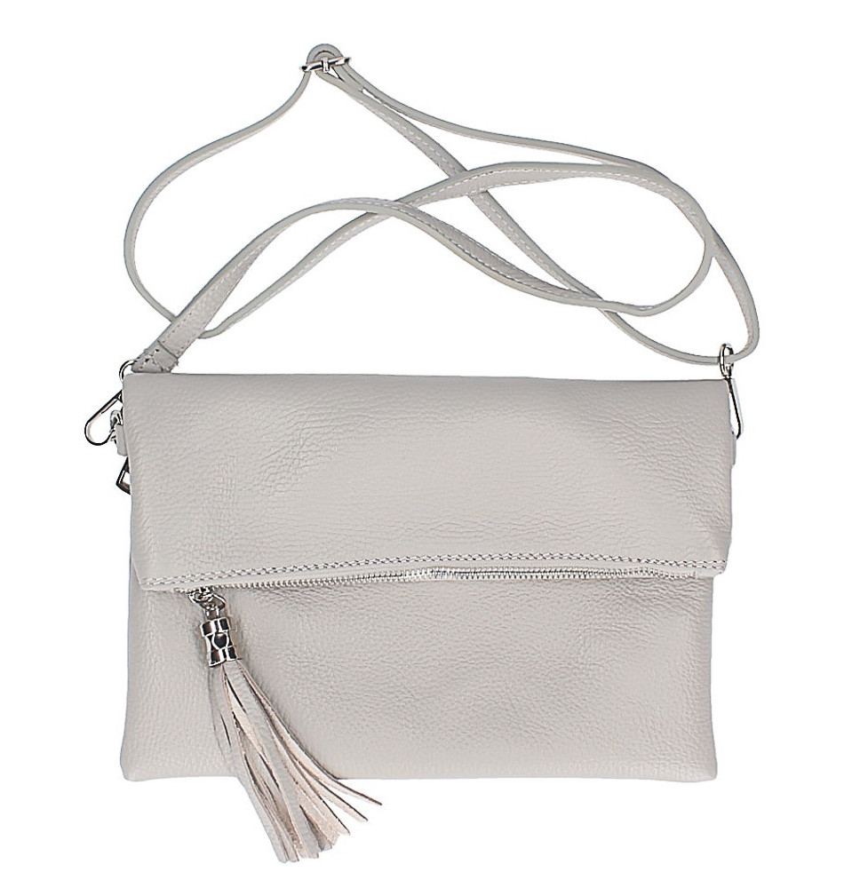 Bőr kézitáska 668 szürke