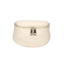 Női bőr válltáska 737 beige Made in Italy