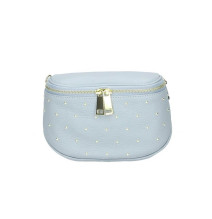 Női bőr válltáska 737 sötétkék Made in Italy