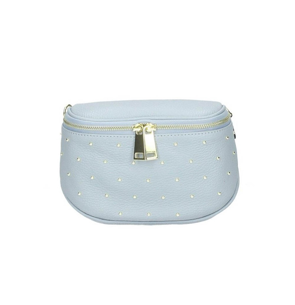 Női bőr válltáska 737 sötétkék Made in Italy