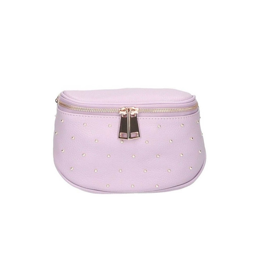 Női bőr válltáska 737 lila Made in Italy