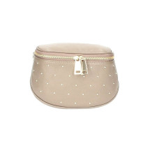 Női bőr válltáska 737 szürke-barna Made in Italy