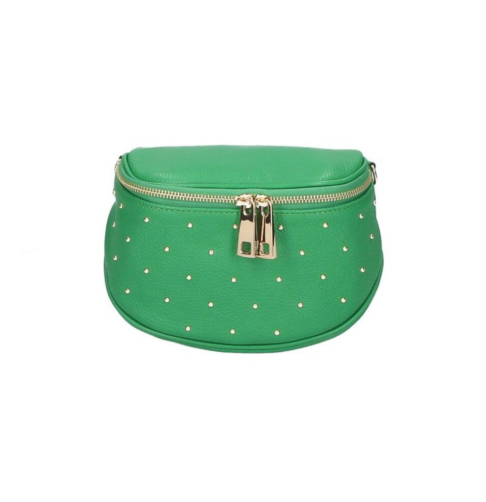 Női bőr válltáska 737 zöld Made in Italy