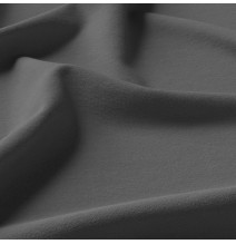 Függöny szalaggal és cirkonokkal 140x250 cm sötétszürke