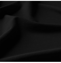 Függöny szalaggal és cirkonokkal 140x250 cm fekete