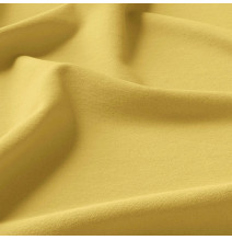 Függöny szalaggal és cirkonokkal 140x250 cm sárga pasztell