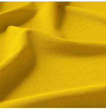 Függöny a gyűrűk cirkóniával 140x250 cm sárga