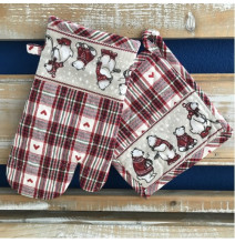 Konyhai kesztyű + edényszőnyeg Jégmedve