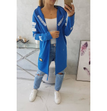 Kardigán felirattal MI033 azúrkék