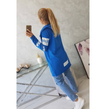 Kardigán felirattal MI033 azúrkék