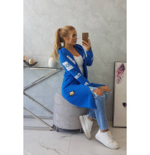 Kardigán felirattal MI033 azúrkék