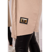 Kardigán felirattal MI033 bézs