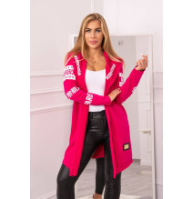 Kardigán felirattal MI033 fukszia