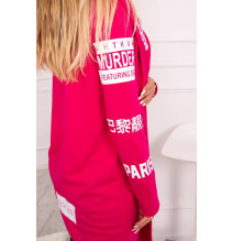 Kardigán felirattal MI033 fukszia