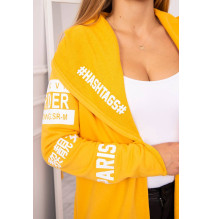 Kardigán felirattal MI033 okker