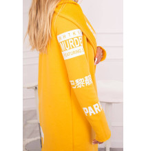 Kardigán felirattal MI033 okker