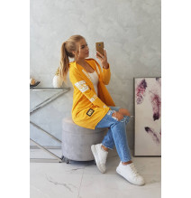 Kardigán felirattal MI033 okker