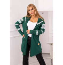 Kardigán felirattal MI033 zöld