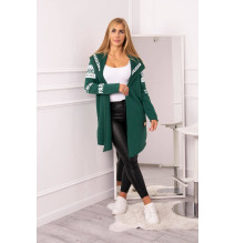 Kardigán felirattal MI033 zöld