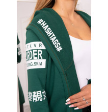 Kardigán felirattal MI033 zöld