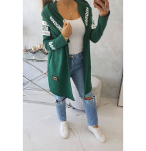 Kardigán felirattal MI033 zöld