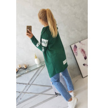 Kardigán felirattal MI033 zöld