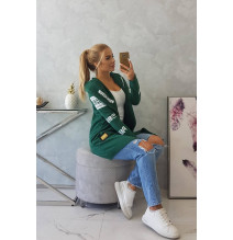 Kardigán felirattal MI033 zöld