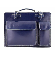 Férfi bőr táska 683 kék