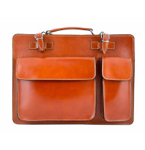 Férfi bőr táska, 683 konyak