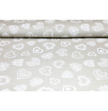 Kötény 914 fehér szív