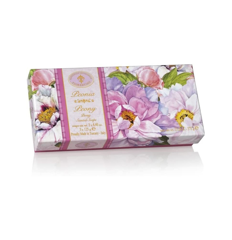 Természetes növényi szilárd szappan Pünkösdi rózsa 3x125 g