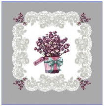 Párnahuzat gobelin 42x42 cm Eden 1232