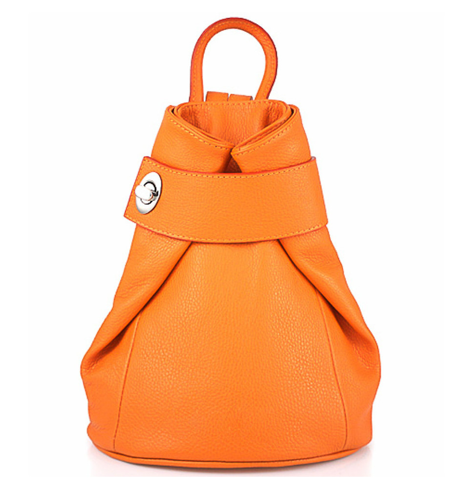 Bőr hátizsák 443 narancssárga