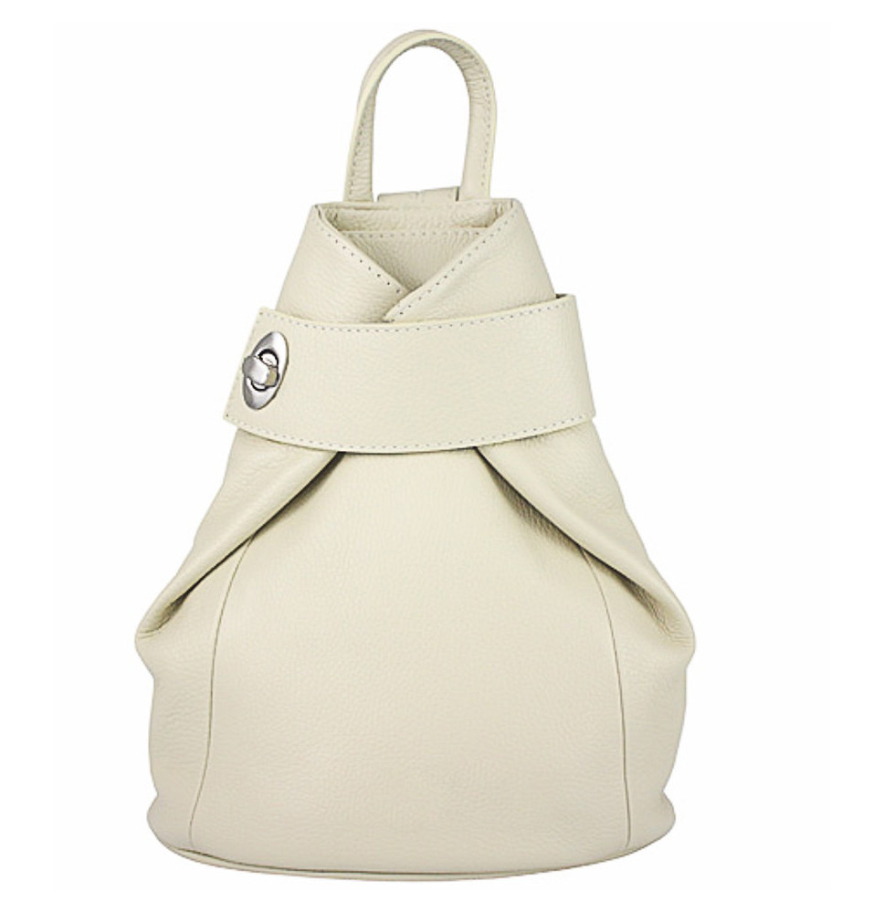 Bőr bőr hátizsák 443 bézs Gyártva Olaszországban