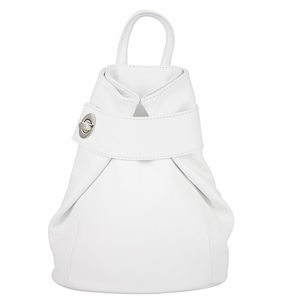 Bőr hátizsák 443 fehér Készült Olaszországban