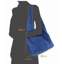 Suede bőr kézitáska 804A szürkésbarna