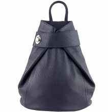 Bőr hátizsák 443 kék Készült Olaszországban