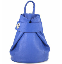 Bőr hátizsák 443 cián Gyártva Olaszországban