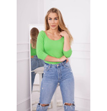 Póló kerek nyakkivágással, MI8832 világos zöld