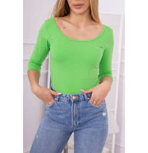 Póló kerek nyakkivágással, MI8832 világos zöld