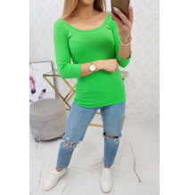 Póló kerek nyakkivágással, MI8832 világos zöld