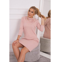 Ruha kapucnival és zsebekkel MIG8847 sötét púder rózsaszín