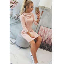 Ruha kapucnival és zsebekkel MIG8847 sötét púder rózsaszín