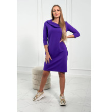 Ruha kapucnival és zsebekkel MIG8847 sötét lila