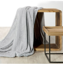 Mikroszálas takaró 3D effektussal Cindy2 világos szürke