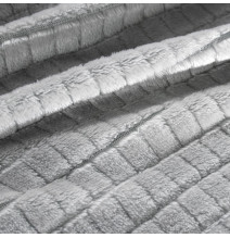 Mikroszálas takaró 3D effektussal Cindy2 világos szürke