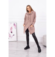 Nő tunika oversize MI0017 mocca